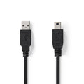 Nedis ccgt60300bk10 kabel usb 2.0 a male - mini 5-pins male 1,0 m zwart