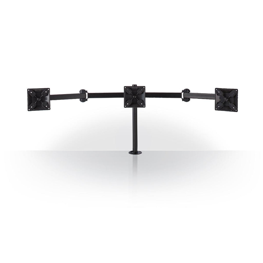 Nedis ergotmm100bk ergonomische monitorbeugel drie monitor-armen draai- en kantelbaar zwart