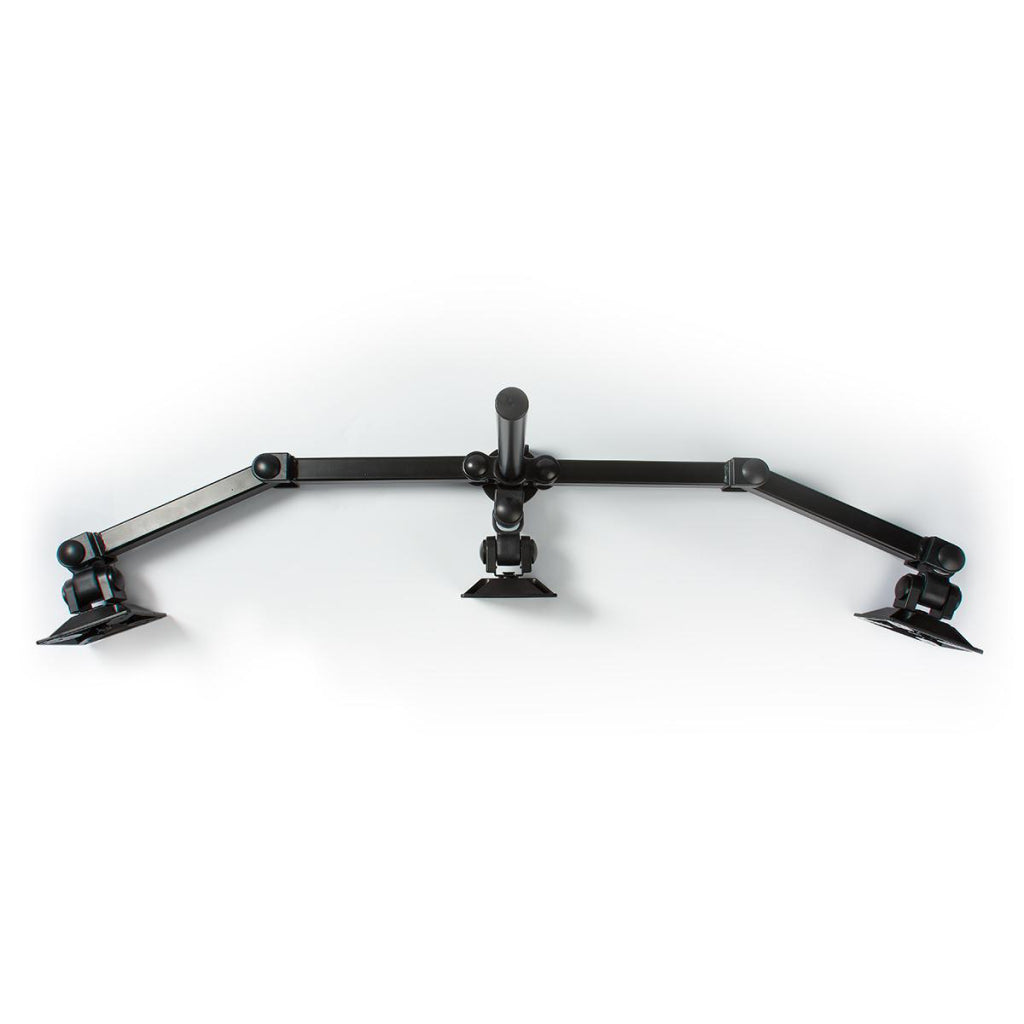 Nedis ergotmm100bk ergonomische monitorbeugel drie monitor-armen draai- en kantelbaar zwart