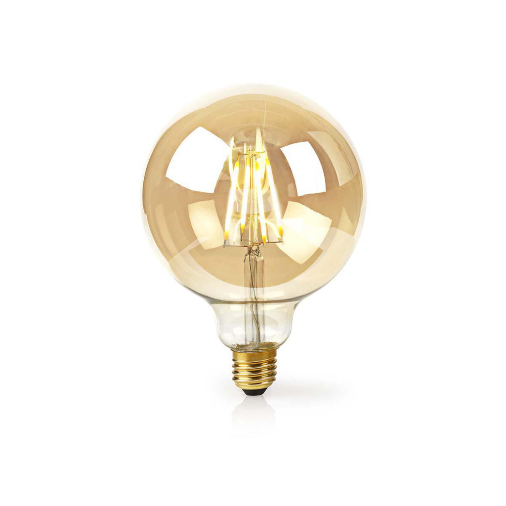 Nedis wifilf10gdg125 wi-fi smart led-lamp met filament e27 125 mm 5 w 500 lm