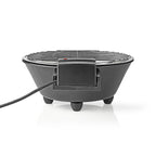 Nedis bbqe112bk elektrische barbecue rond 30 cm 1250 watt