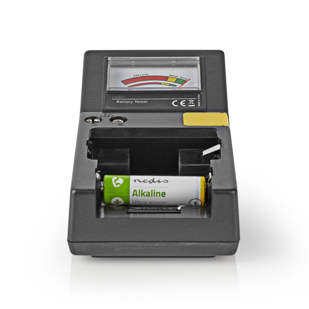 Nedis batterijtester | 9v aa-aaa-button cell c-d | zwart | 1 stuks - bate110 bate110
