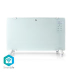 Nedis - Nedis wifihtpl20fwt slimme convectorkachel met wi-fi thermostaat glazen frontpaneel 2000 w wit