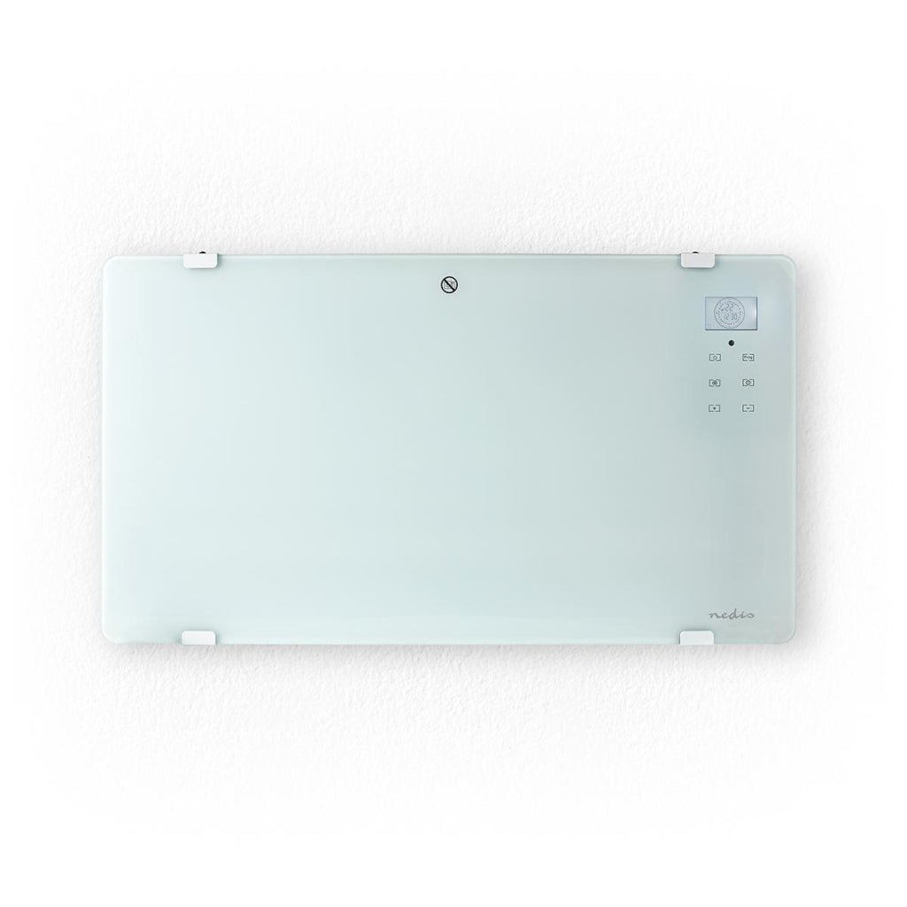 Nedis - Nedis wifihtpl20fwt slimme convectorkachel met wi-fi thermostaat glazen frontpaneel 2000 w wit