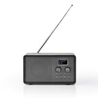 Nedis - Nedis rddb5110bk dab+ radio 45 w fm klok & wekkerfunctie zwart