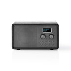 Nedis - Nedis rddb5110bk dab+ radio 45 w fm klok & wekkerfunctie zwart