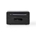 Nedis - Nedis rddb5110bk dab+ radio 45 w fm klok & wekkerfunctie zwart