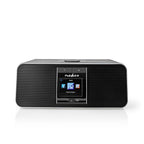 Nedis RDIN5005BK Internetradio 42 W Dab+ Fm Bluetooth® Afstandsbediening Zwart zilver