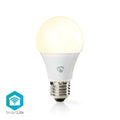 Nedis wifilw12wte27 smartlife led bulb wi-fi e27 800 lm 9 w warm wit 2700 k energieklasse: a+ android trade; ios diameter: 60 mm a60