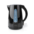 Nedis waterkoker | 1.7 l | kunststof | zwart | 360 graden draaibaar | 1 stuks - kawk130ebk kawk130ebk