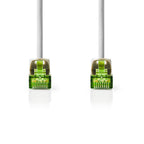 Nedis ccbw85420gy10 cat7-kabel s ftp rj45 male rj45 male 1.0 m rond lszh grijs window box