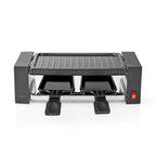Nedis gourmet raclette | grill | 2 personen | 1 stuks - fcra210fbk2 fcra210fbk2