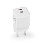 Nedis oplader | 20 w | snellaad functie | 1.67 2.22 3.0 a | outputs: 1 | usb-c | automatische voltage selectie - wcmpd20w100wt
