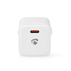 Nedis oplader | 20 w | snellaad functie | 1.67 2.22 3.0 a | outputs: 1 | usb-c | automatische voltage selectie - wcmpd20w100wt