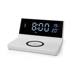 Nedis wekker met draadloze lader | 1 stuks - wcacq20wt wcacq20wt