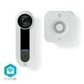 Nedis smartlife videodeurbel | wi-fi | netvoeding | 1536x1536 | cloud opslag (optioneel) microsd (niet inbegrepen) onvif | ip65 | met bewegingssensor | wit - wificdp40cwt