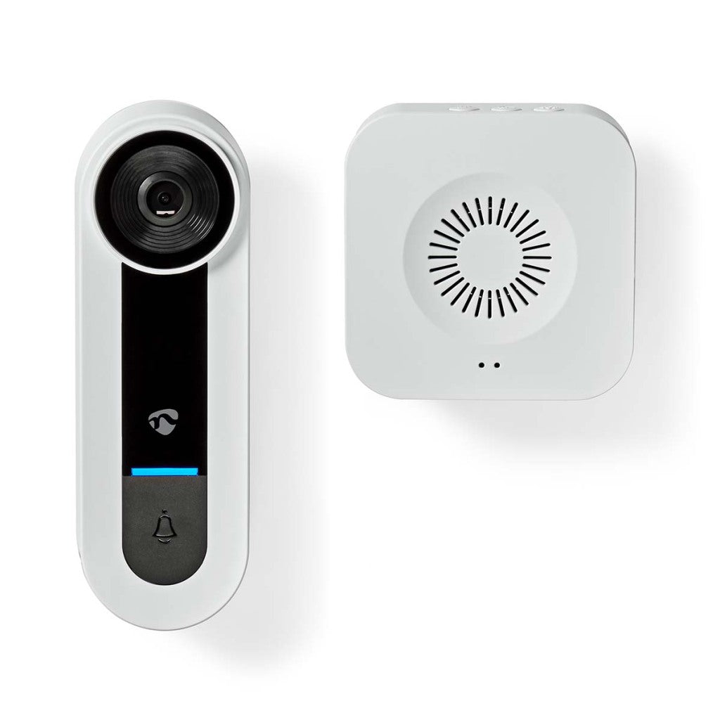 Nedis smartlife videodeurbel | wi-fi | netvoeding | 1536x1536 | cloud opslag (optioneel) microsd (niet inbegrepen) onvif | ip65 | met bewegingssensor | wit - wificdp40cwt