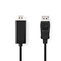 Nedis displayport-kabel | displayport male | hdmi connector | 1080p | vernikkeld | 2.00 m | rond | pvc | zwart | label - ccgl37100bk20