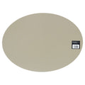 Mesapiu Mesapiu Placemat Lederlook Taupe Ovaal 45x33 Cm