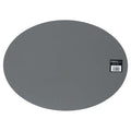 Mesapiu Mesapiu Placemat Lederlook Grey Ovaal 45x33 Cm