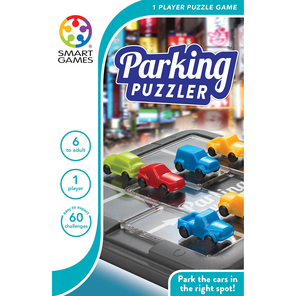 Smartgames parking puzzler - magnetisch denkspel breinbreker - 60 uitdagende opdrachten - compact reisspel - vanaf 6 jaar