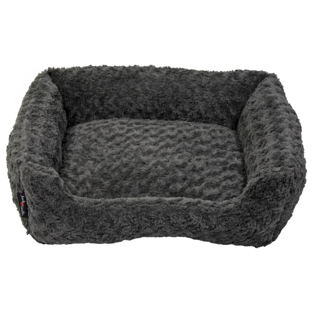 Jack and Vanilla Jack and Vanilla Huisdierenbank Softy S 60x52x18 cm rosette grijs