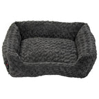 Jack and Vanilla Jack and Vanilla Huisdierenbank Softy S 60x52x18 cm rosette grijs