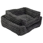 Jack and Vanilla Jack and Vanilla Huisdierenbank Softy S 60x52x18 cm rosette grijs