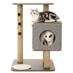 Jack and Vanilla Jack and Vanilla Kattenmeubel Molly 56x56x80 cm grijs