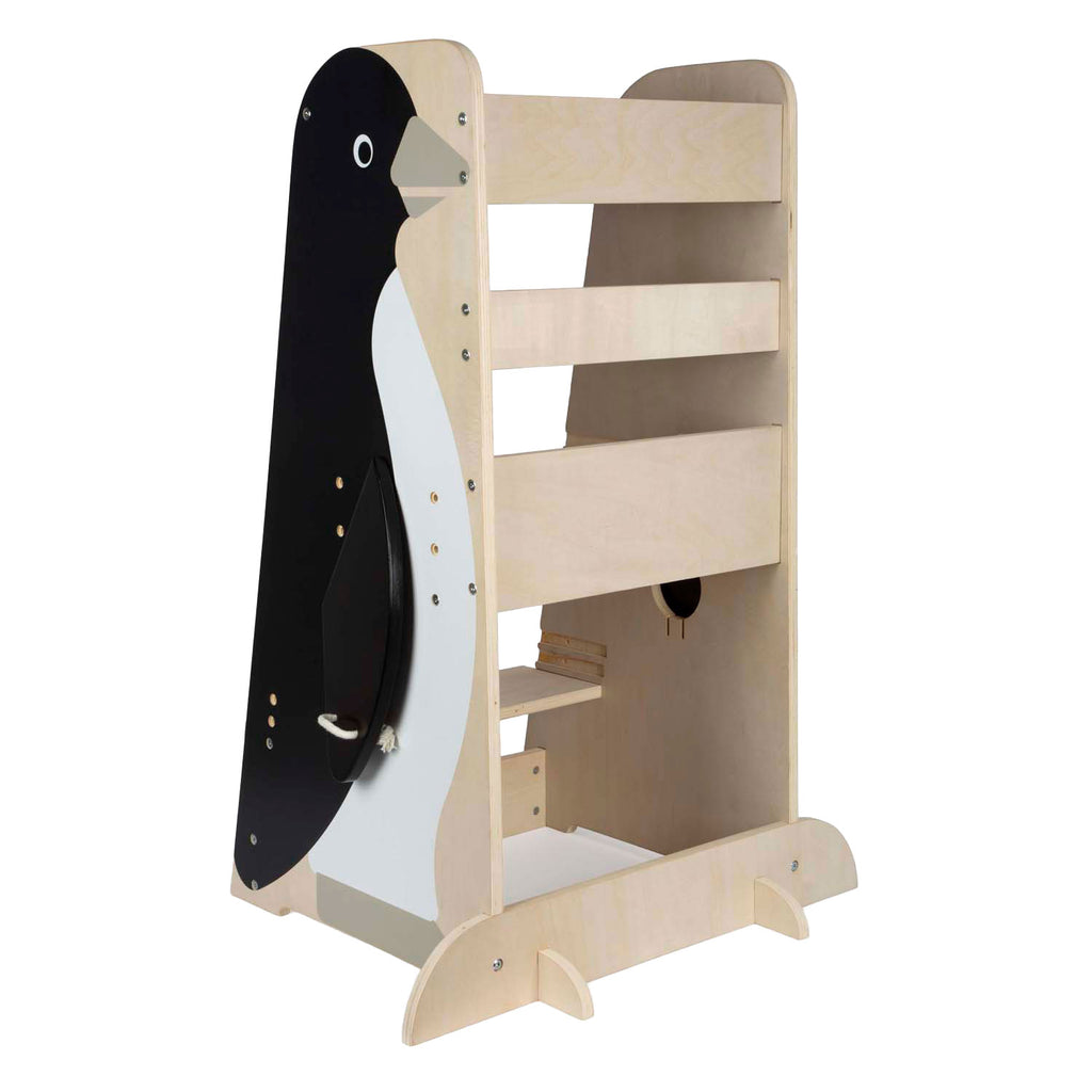 Small foot - houten leertoren penguin wild life, 92cm