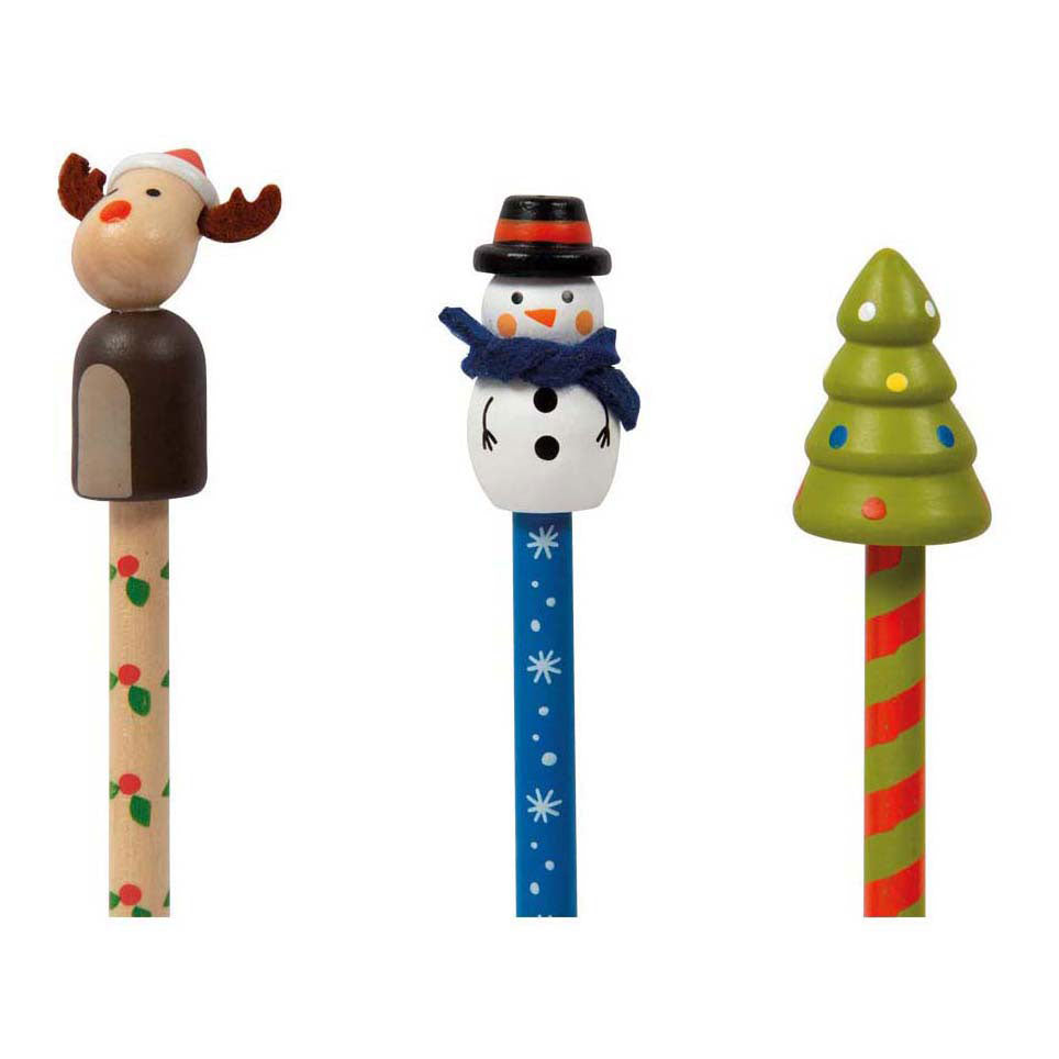 Small foot - kerstpotloden set, 6dlg.