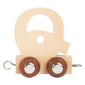 Small foot - houten lettertrein - q - 12 stuks