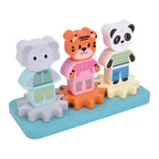 Small foot - houten stapelspel met tandwielen jungle friends fsc