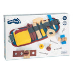 Small foot houten gereedschap met riem