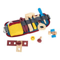 Small foot houten gereedschap met riem