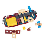 Small foot houten gereedschap met riem