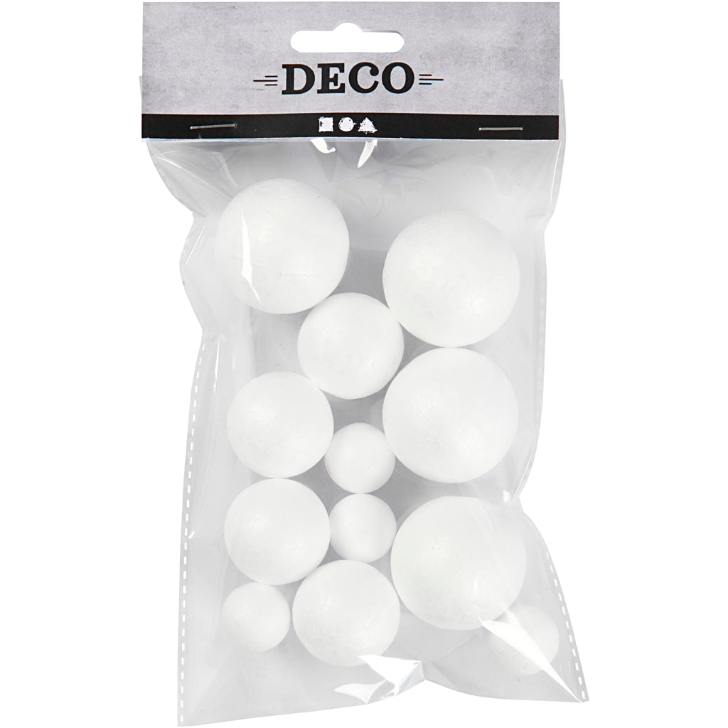 Creativ Company - Creativ Company Https://www.cchobby.nl/ballen-d-20-30-40-mm-wit-12-stuk-1-doos