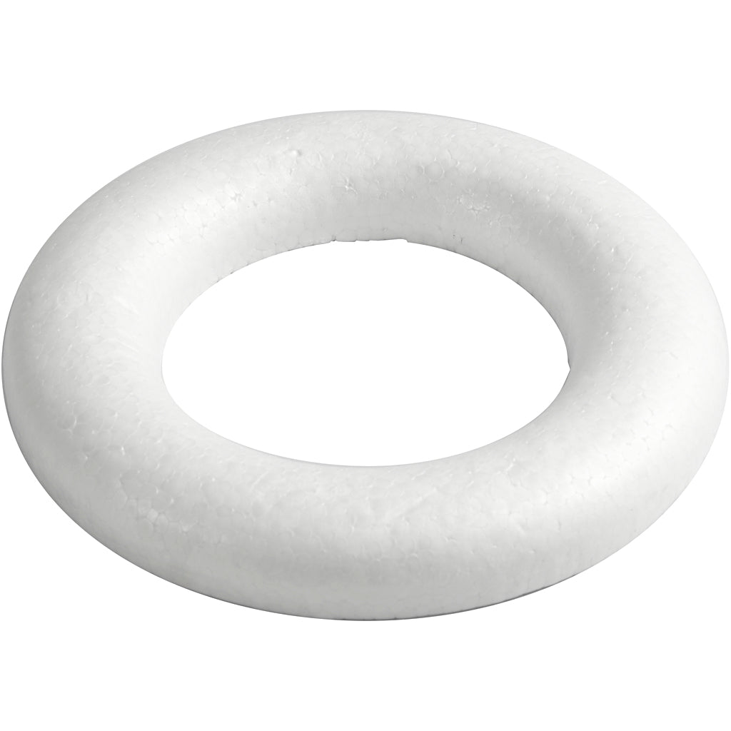 Creativ Company - Creativ Company Https://www.cchobby.nl/ringen-met-platte-achterkant-20-cm-25-mm-wit-1-stuk