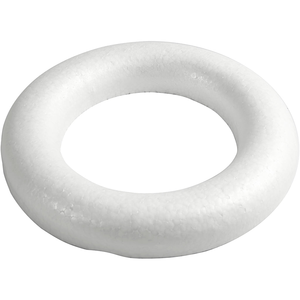 Creativ Company - Creativ Company Https://www.cchobby.nl/ringen-met-platte-achterkant-afm-30-cm-dikte-40-mm-wit-1-stuk