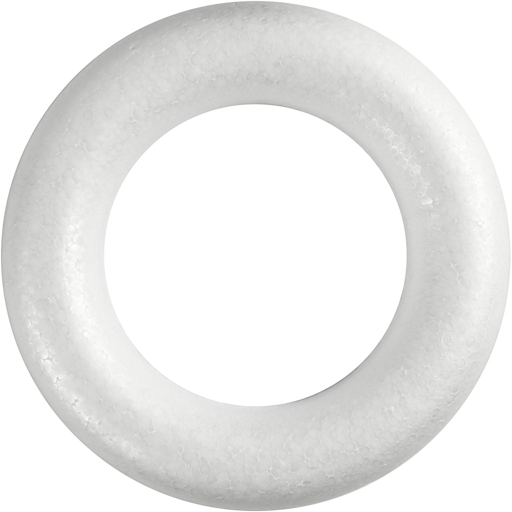 Creativ Company - Creativ Company Https://www.cchobby.nl/ringen-met-platte-achterkant-afm-30-cm-dikte-40-mm-wit-1-stuk