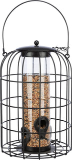 Trixie voerdispenser met gaasbescherming zwart