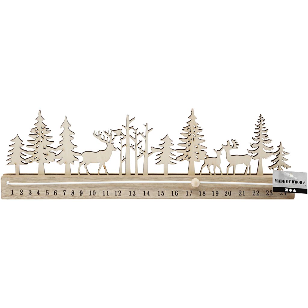 Creativ Company - Creativ Company Https://www.cchobby.nl/advent-kalender-h-12-cm-l-40-cm-b-3-6-cm-1-stuk