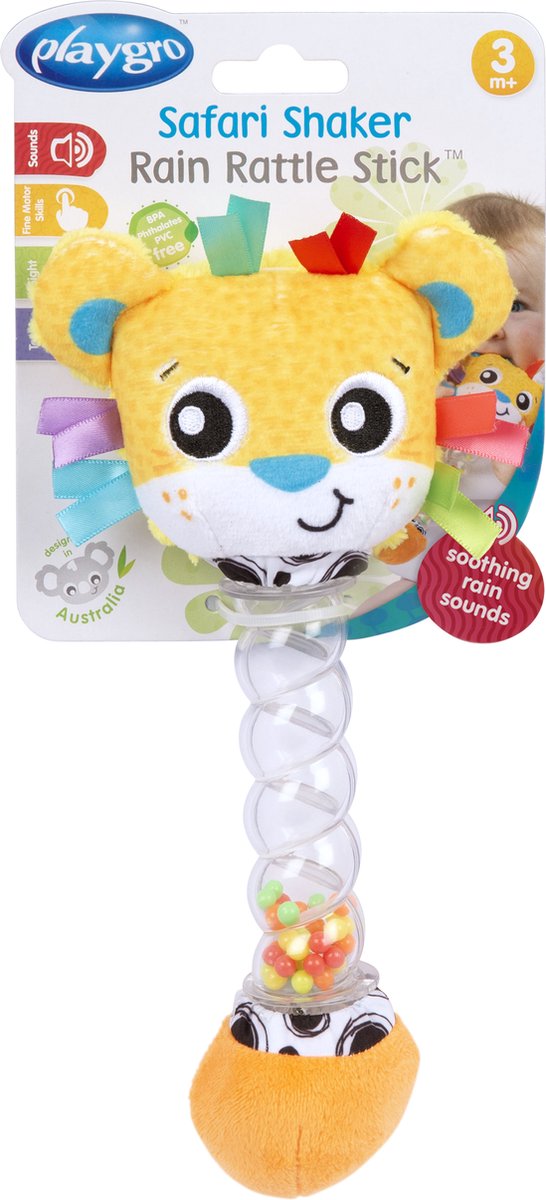 Playgro - gro Schudrammelaar leeuw