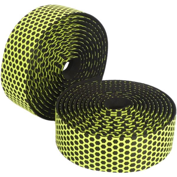 Edge stuurlint silicon anti-slip - geel (2 stuks in een doos)