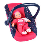 My beautiful dolls room poppen-draagstoeltje blauw roze