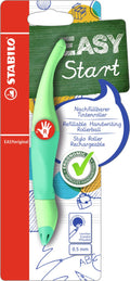 Stabilo easyoriginal - ergonomische rollerball - rechtshandig - blauwe inkt - navulbaar - pastel vleugje mint