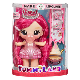Yummiland large doll + lipgloss pet bianca bubblegum | 2 stuks
