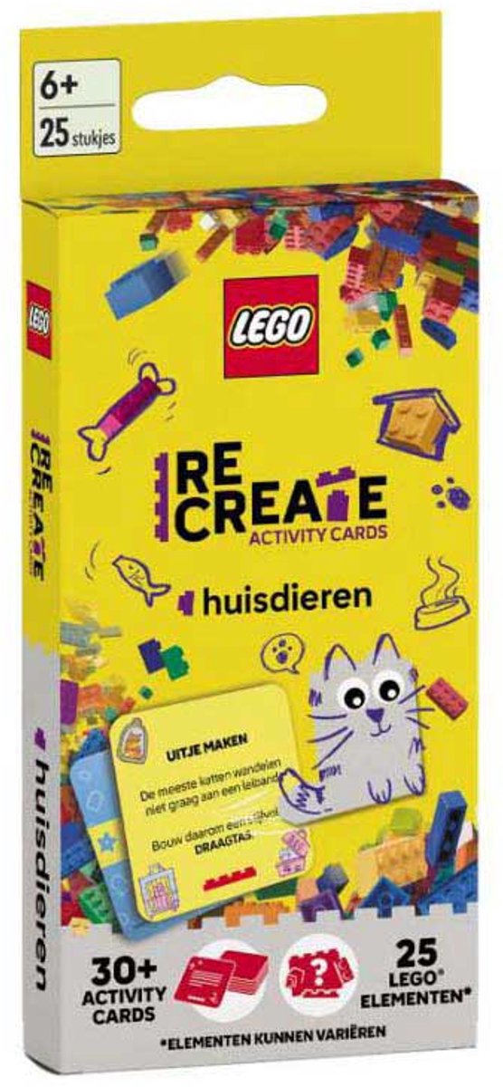 LEGO - recreate activity cards: huisdieren