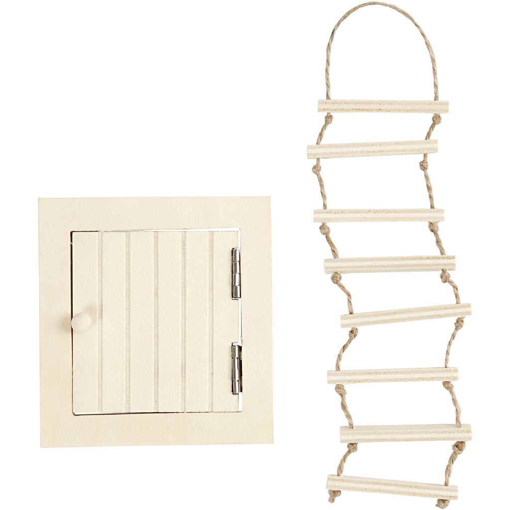 Creativ Company - Creativ Company Https://www.cchobby.nl/zolderluik-en-touwladder-afm-9-20-cm-1-set