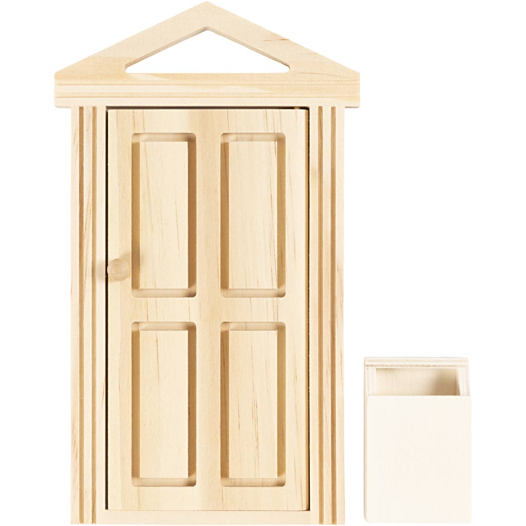 Creativ Company - Creativ Company Https://www.cchobby.nl/deur-met-kroonlijst-en-brievenbus-h-5-5-18-cm-b-3-5-10-5-cm-1-doos